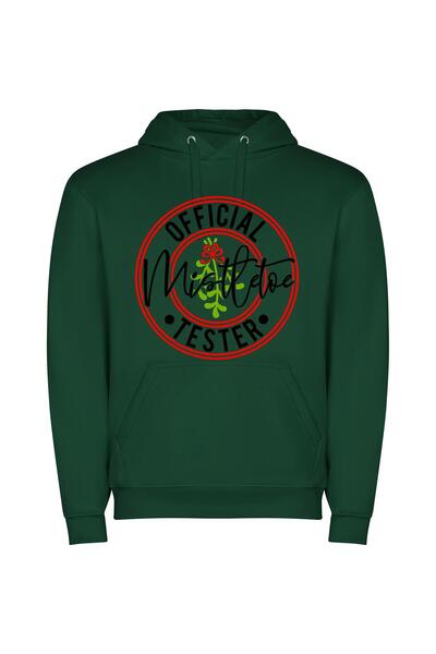 iLovePrints Floral Peppermint Delight Φούτερ με κουκούλα σε χρώμα Πράσινο