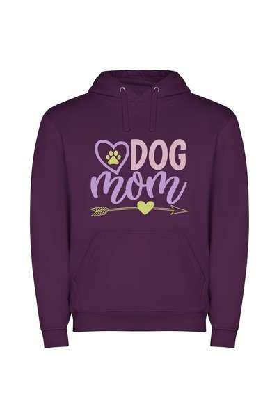 iLovePrints Pawsome Love Enthusiast Φούτερ με κουκούλα σε χρώμα Μωβ