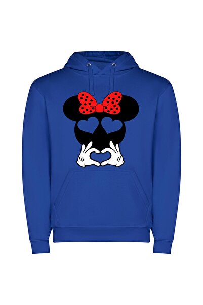 iLovePrints Enchanting Disney Mouse Collection Φούτερ με κουκούλα σε χρώμα Μπλε