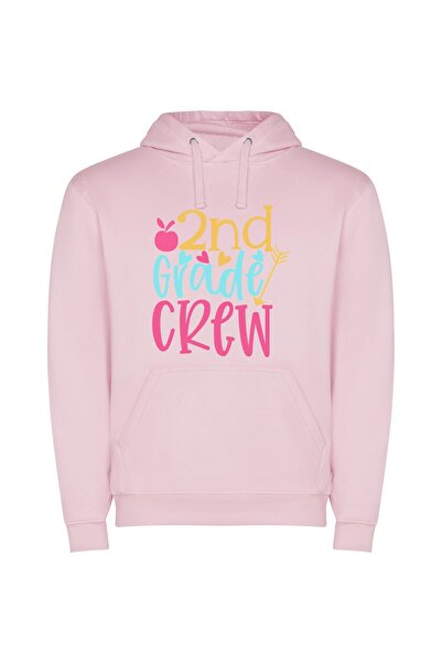iLovePrints Professional Grade 2nd Crew Φούτερ με κουκούλα σε χρώμα Ροζ