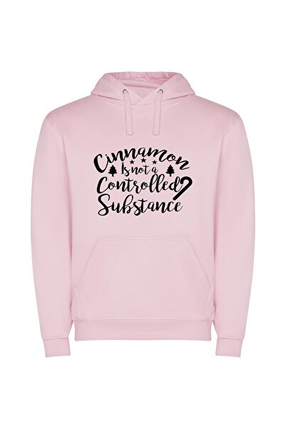 iLovePrints Witty Cinnamon Control Chronicles Φούτερ με κουκούλα σε χρώμα Ροζ