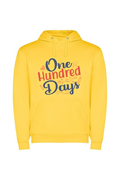 iLovePrints Illustrated Hundred: A Detailed Creation Φούτερ με κουκούλα σε χρ...