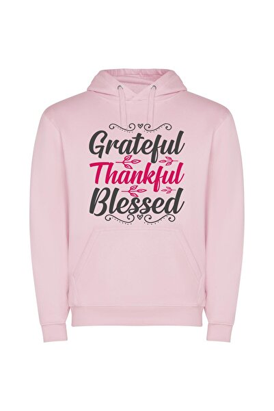 iLovePrints Overflowing Gratitude: Infinite Appreciation Φούτερ με κουκούλα σ...