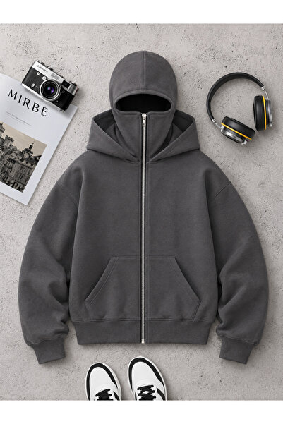 MOONBULL Unisex Kar Maskeli Ninja Sweatshirt