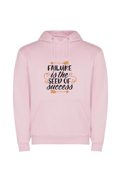 iLovePrints Seed to Grand Success Φούτερ με κουκούλα σε χρώμα Ροζ