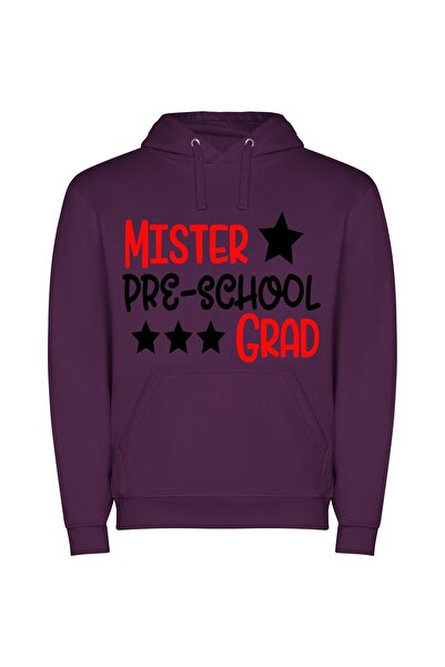 iLovePrints Elite Preschool Branding Φούτερ με κουκούλα σε χρώμα Μωβ