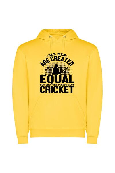 iLovePrints Elite Cricket Collection Φούτερ με κουκούλα σε χρώμα Κίτρινο