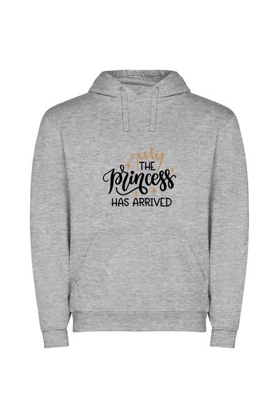 iLovePrints Royalty's Happy Arrival Φούτερ με κουκούλα σε χρώμα Γκρι