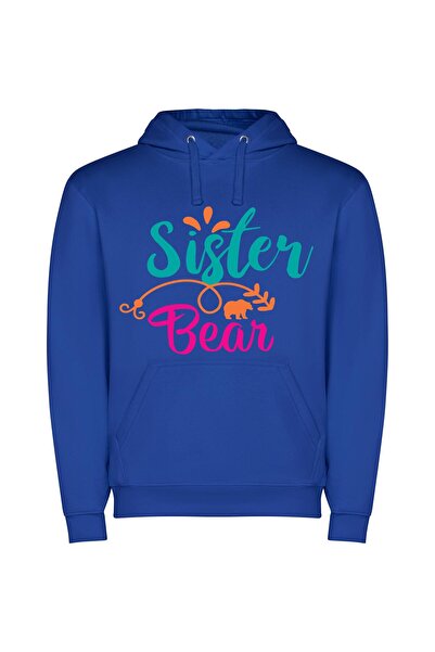 iLovePrints Berenstain's Sister Bear Φούτερ με κουκούλα σε χρώμα Μπλε
