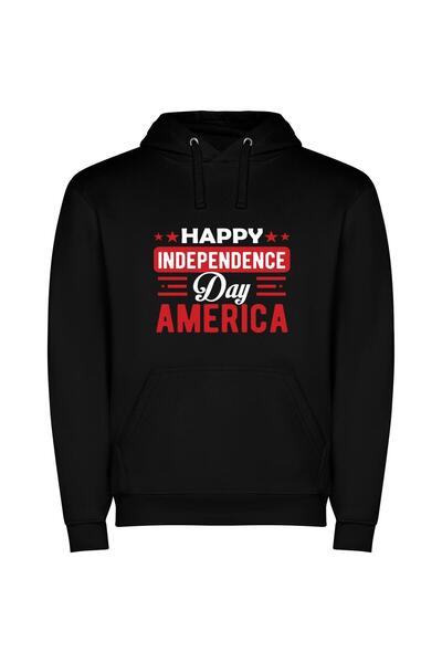 iLovePrints America's Proud Freedom Φούτερ με κουκούλα σε χρώμα Μαύρο