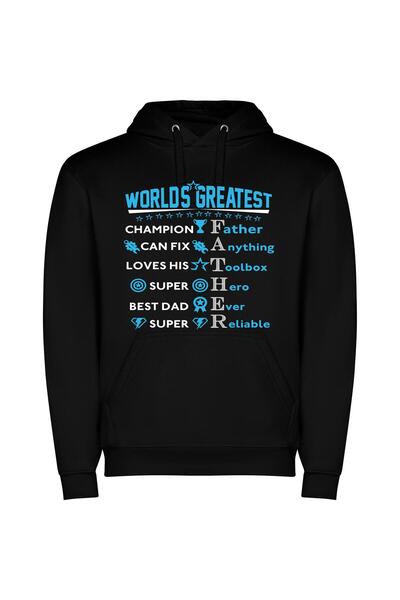 iLovePrints World's Greatest Extravaganza Φούτερ με κουκούλα σε χρώμα Μαύρο