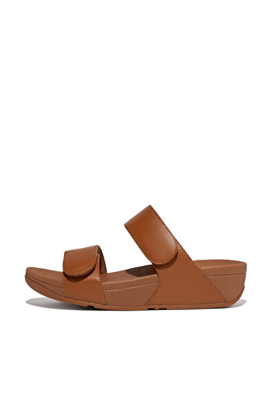 Fitflop Women's Lulu Adjustable Leather Slides