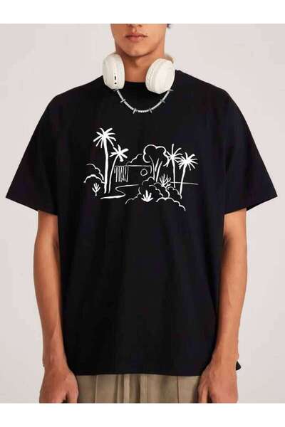 26LIK Printed Men's T-Shirt Summer Casual Versatile Top