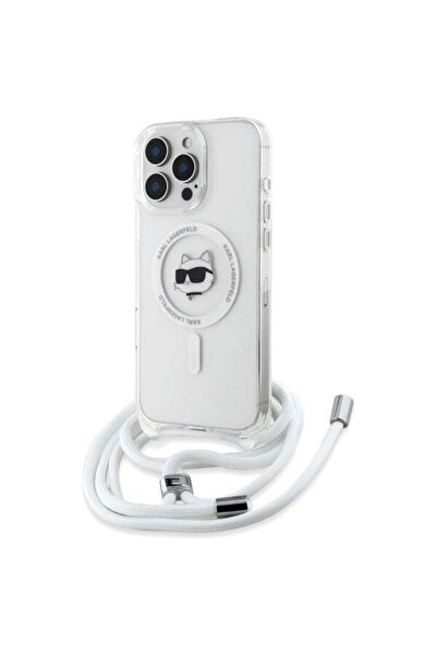 Karl Lagerfeld Husă pentru iPhone 16, IML Crossbody MagSafe (KLHMP16SHCCHNT),...