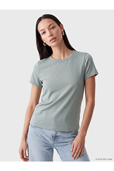 LC Waikiki Khaki Soft Touch Women's T-Shirt