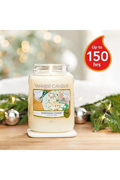 Yankee Candle شمعة معطرة في وعاء (كبيرة الحجم) - سنو إن لوف - مدة احتراق طويل...