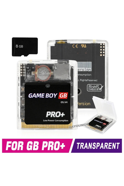 Choice TRN White Multi-Game 2000 in 1 GB PRO+ Game Card For GB/GBA Card OS V4...