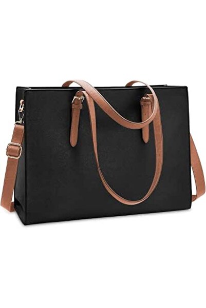 NUBILY Laptop Bag for Women Waterproof Lightweight Leather 15.6 Inch Computer...