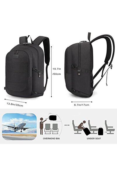 Tzowla Travel Laptop Backpack Water Resistant Anti-Theft Bag with USB Chargin...