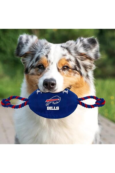 Pets First لعبة كرة القدم للكلاب من NFL BUFFALO BILLS، مصنوعة من مواد نايلون ...