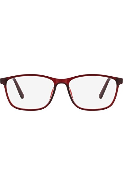 OEM Ochelari de citit cu ramă completă, roșu închis transparent dioptri +1,50...