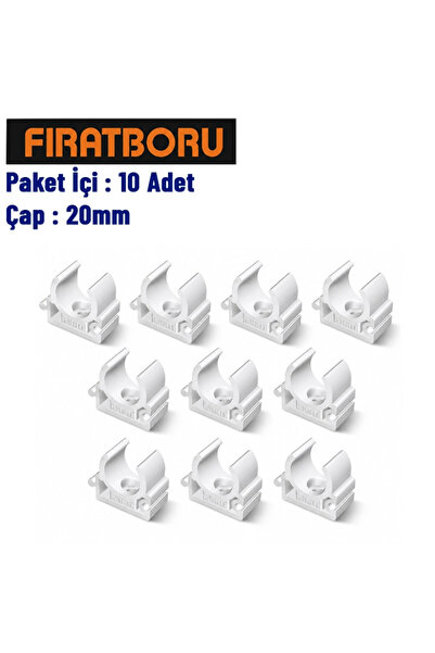 FIRAT Boru Kelepçesi 20mm, 10 Adet, 7B33000020