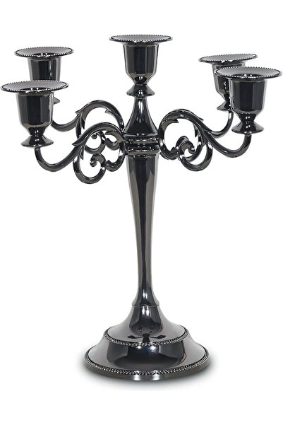 GENERAL 5-Candle Metal Candelabra Candle Holder 10.6 inch Tall Candlestick Ho...