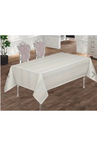Masa Örtüsü Krem 170x220 Leke Tutmaz Dertsiz
