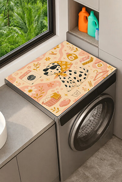 Valerine Life Clothes Dryer Top Organizer Mat Liquid-Proof Cover Polka Dot Foam