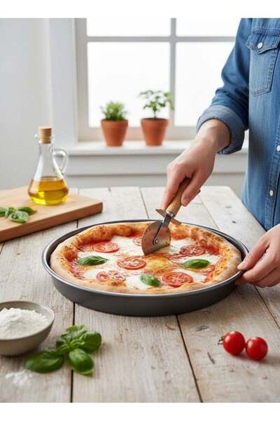 Trust Carbon Steel non-stick Pizza Pan Grey Small 21.5x2.5cm