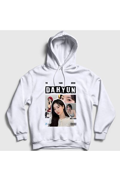 Presmono سويت شيرت بقلنسوة أبيض للجنسين من Dahyun K-Pop Twice 616679tt