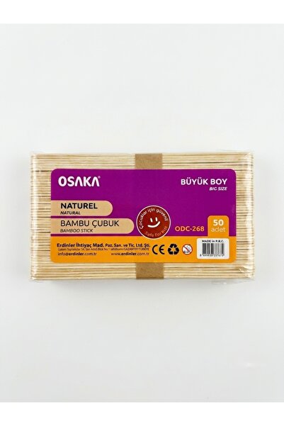 Osaka 50 adet Dil çubuğu natürel büyük boy