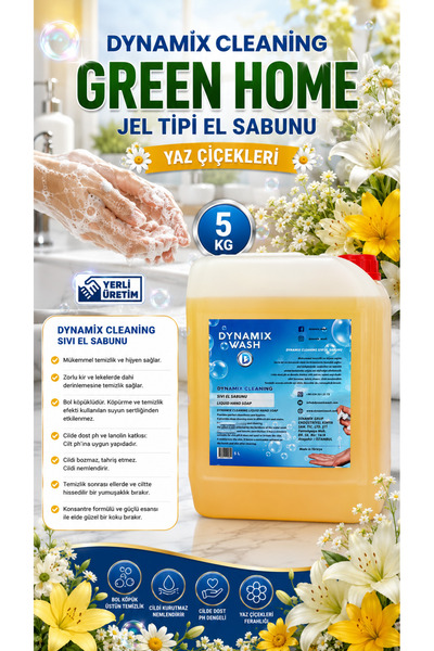 dynamix wash Liquid Hand Soap 5 kg Summer Flowers