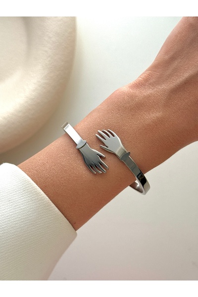 YOUES JEWELRY Steel Silver Women's Handcuffs