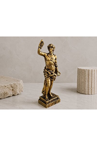 imosas Dionysos Heykeli Dekoratif Biblo | Antik Yunan Mitolojisi Gold Masaüst...