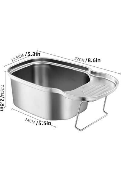 ELECDON Stainless Steel Sink Drain Strainer Basket - Corner Hanging Food Catc...