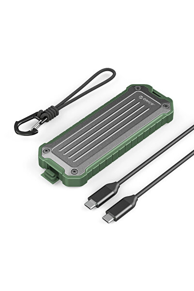 Orico Carcasă ranforsată pentru SSD M.2 NVMe SATA cu USB-C 3.2, tactică