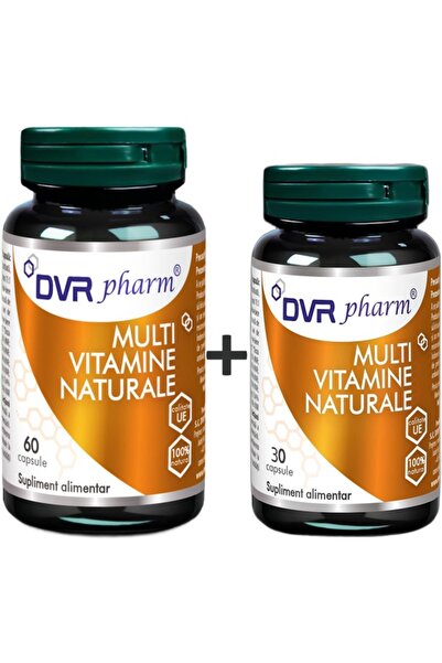 DVR Pharm Supliment nutritiv, Multivitamine Naturale, set 1+1, 30cps