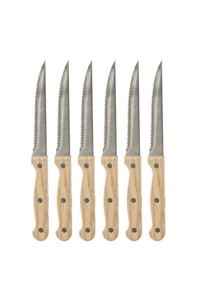 Secret de Gourmet Set de 6 cuțite de friptură  "Bois " - Bej