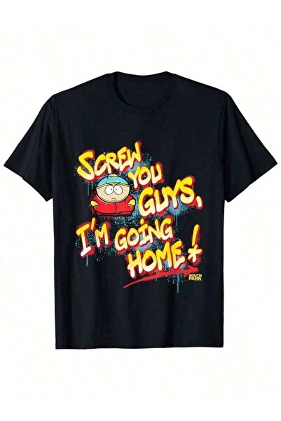LİNA06 Funny 'Screw You Guys' Cartoon Graphic T Shirt South Park Style Humor ...