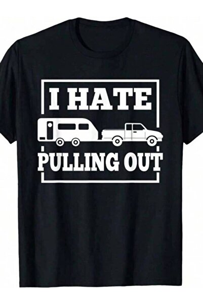 LİNA06 Funny Trailer Travel T-Shirt, Humor Short Sleeve Tee Men, Men's Top Sh...