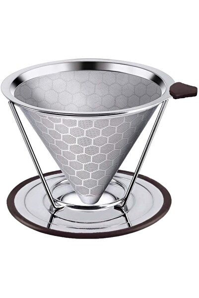 STARSTAR Coffee drip filter - 304 stainless steel double-layer coffee filter,...
