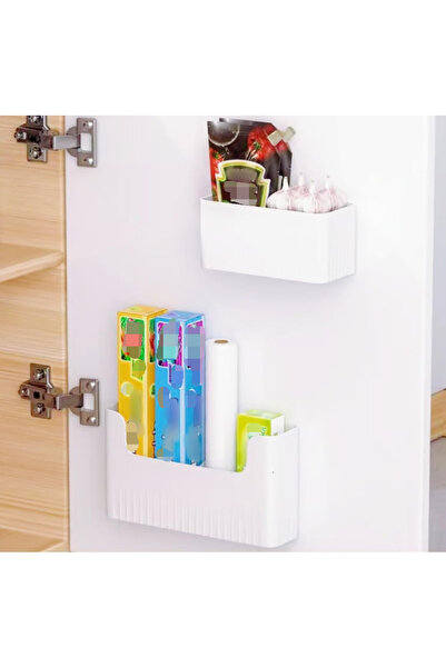 STARSTAR 2-Pack Wall Organizer Boxes for Kitchen Cabinets and Bathroom Drawers