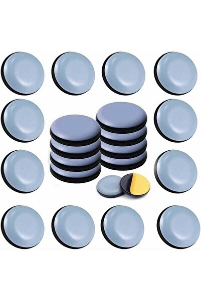 STARSTAR 24 20mm Round Teflon Furniture Pads - Furniture Pads - PTFE Self-Adh...