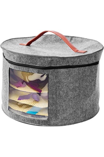 Morvena Picks Cutie de depozitare pentru pălării cu capac, cutie mare rotundă...