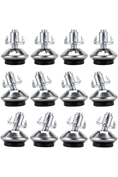 STARSTAR M6 Adjustable Rotary Leveling Feet 12-Piece Pack Heavy-Duty Furnitur...