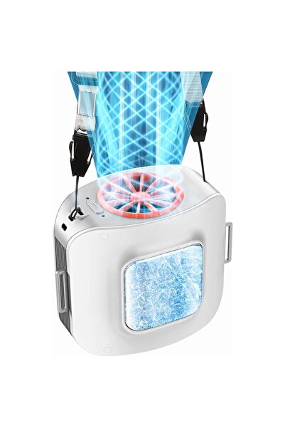 Morvena Picks Ventilator de talie cu placă de răcire, ventilator personal por...
