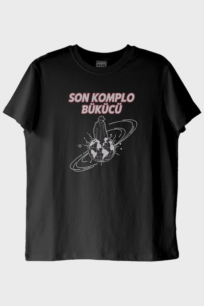 lofux Son Komplo Bükücü Black T-Shirt