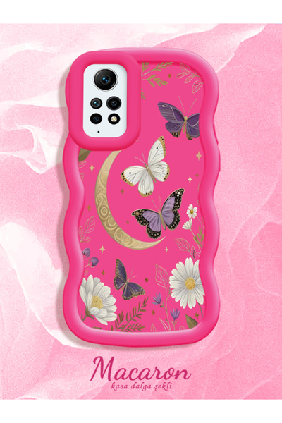 CHICASELUX Redmi Note 12 Pro 4g Compatible Wavy Frame Moon Butterfly and Flow...