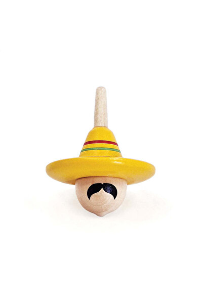 Svoora Wooden Spinning Top'The Mexican' - Spinning Hats Collection
